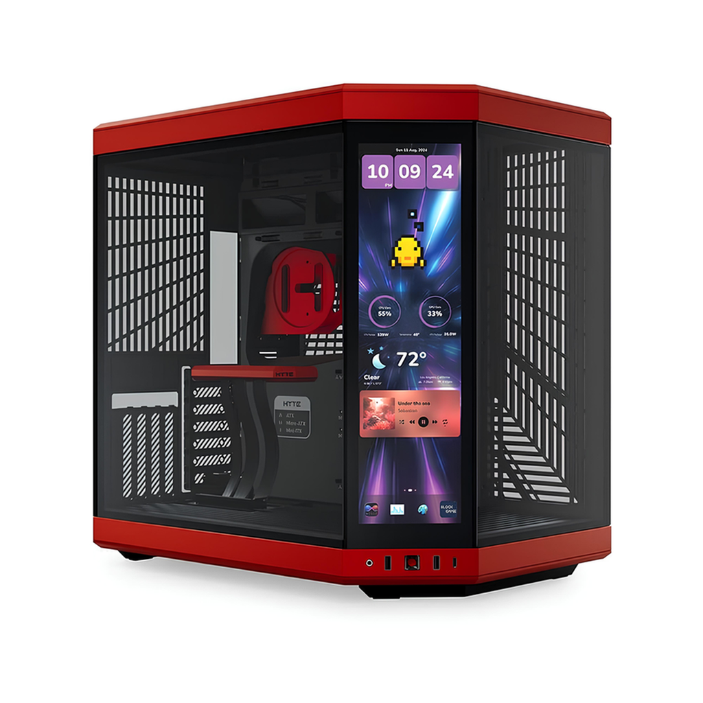 BOITIER HYTE Y70 TOUCH INFINITE ROUGE/NOIR 14.9&quot;