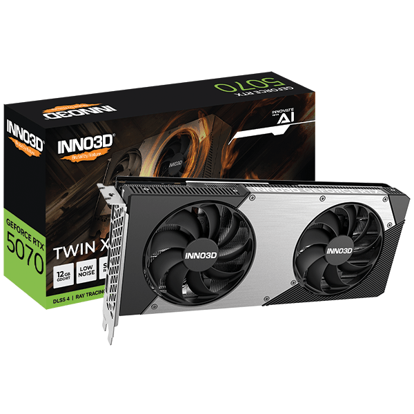 CARTE GRAPHIQUE INNO3D GEFORCE RTX 5070 12GB TWIN X2 GDDR7