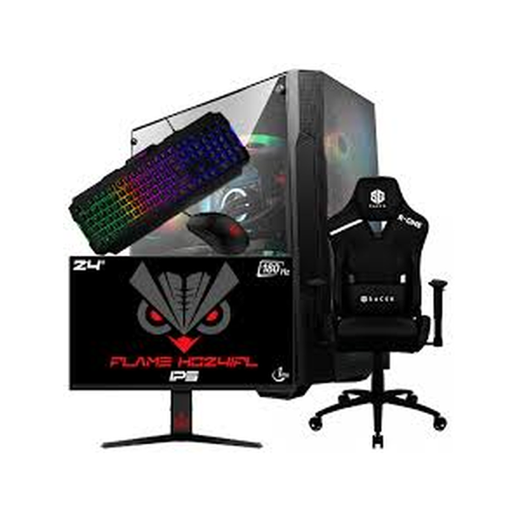 SETUP GAMER i5 10400F/RX7600/16Go/500Go + HG24IFL + R-ONE + GM100 + GK100