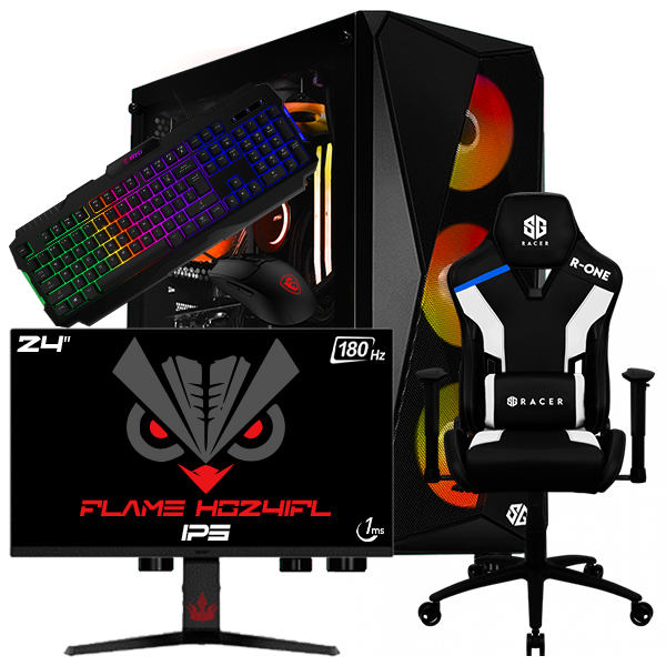 SETUP GAMER i5 14400F/B570/16Go/500Go + HG24IFL + R-ONE + GM100 + GK100