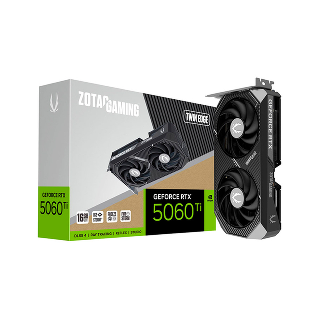 CARTE GRAPHIQUE ZOTAC GAMING GEFORCE RTX 5060 TI 16GB TWIN EDGE