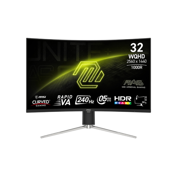 MONITEUR MSI MAG 325CQRXF E2 32" 240HZ 0.5MS RAPIDE VA 2K