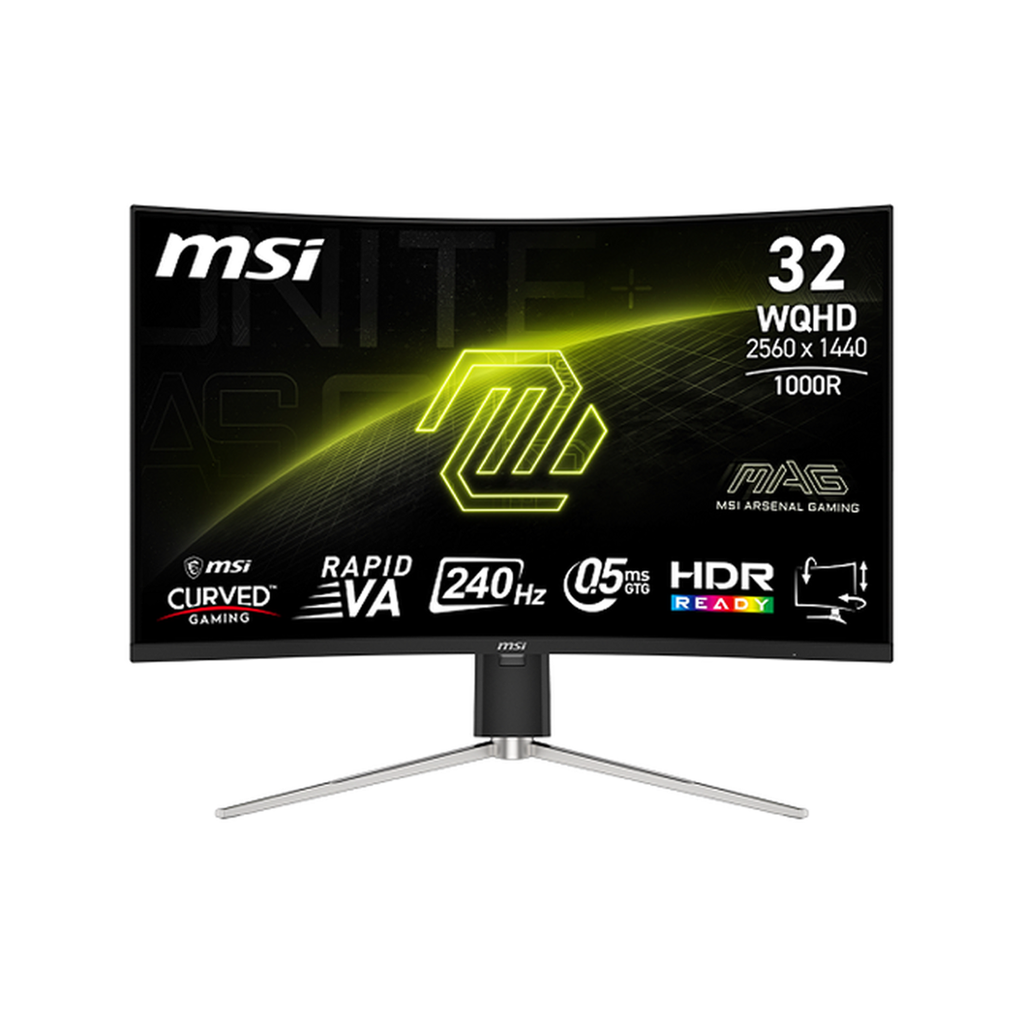 MONITEUR MSI MAG 325CQRXF E2 32&quot; 240HZ 0.5MS RAPIDE VA 2K