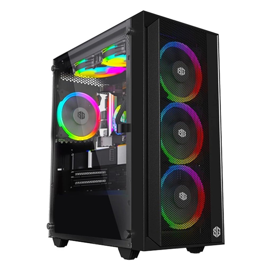 PC GAMER AIRFLOW - R5 3500X/RTX5050/16Go/512Go