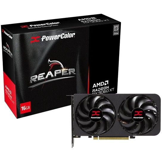 CARTE GRAPHIQUE POWERCOLOR REAPER AMD RADEON RX 9060 XT 16GB