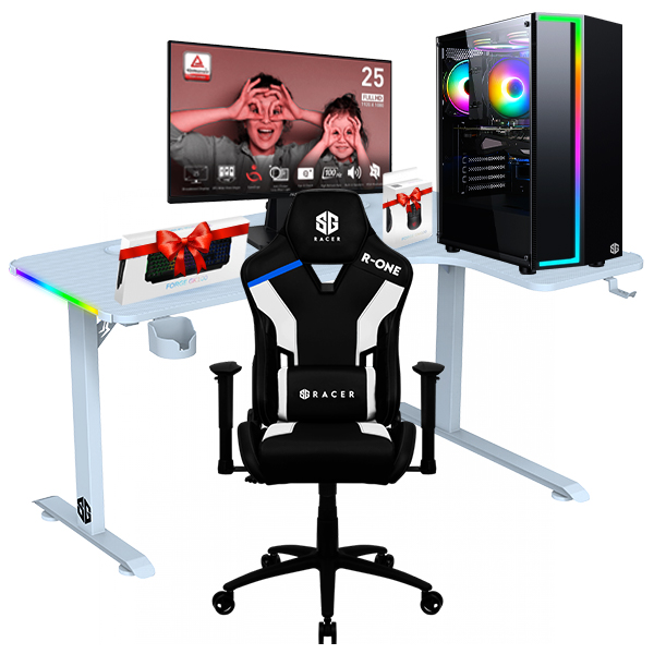 SETUP GAMER R5 5600G/16Go/256Go + MP251 + R-ONE + SGD-L160 + GK100 + GM100