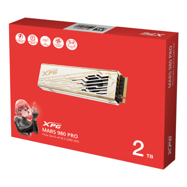 SSD NVME XPG MARS 980 PRO 2TO M.2 PCIE GEN5