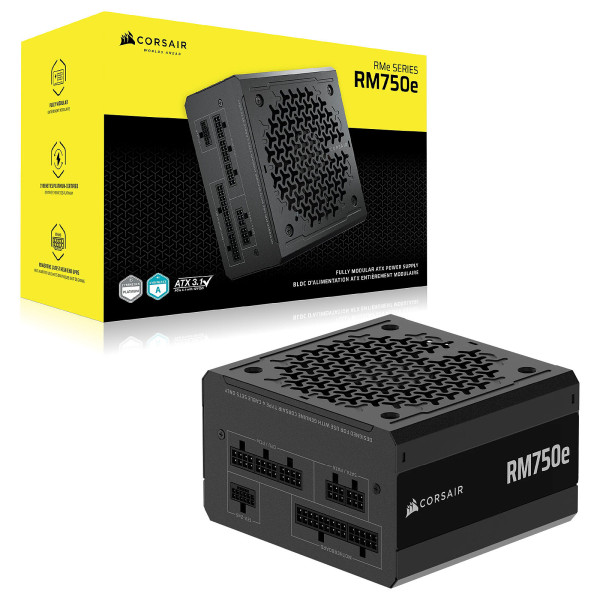 ALIMENTATION CORSAIR RM750E 80PLUS GOLD ( 2025 ) NOIR
