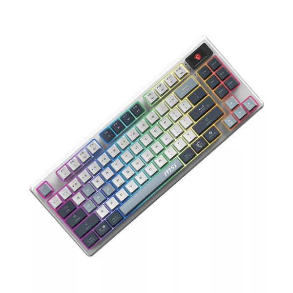 CLAVIER MSI FORGE GK600 TKL WIRELESS SKY FR