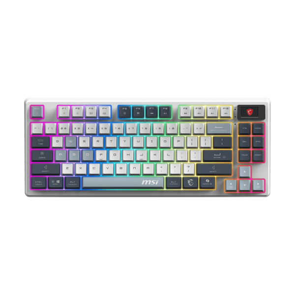 CLAVIER MSI FORGE GK600 TKL WIRELESS SKY FR