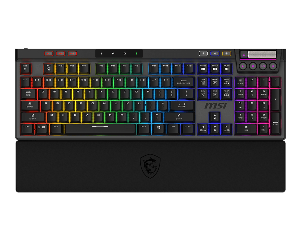 CLAVIER MSI STRIKE PRO WIRELESS SILENT FR