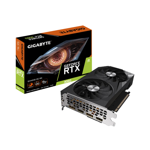 CARTE GRAPHIQUE GIGABYTE GEFORCE RTX 3060 8GB GAMING OC