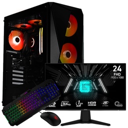 [SG-10294] SETUP GAMER R5 5500/RX7600/16Go/500Go + G242L E14 + GK100 + GM100
