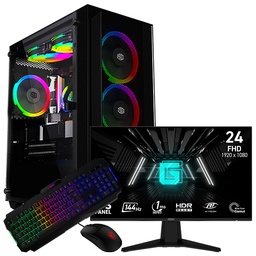 [SG-10307] SETUP GAMER R5 5600X/RTX5060Ti-8Go/16Go/500Go + G242L E14 + GK100 + GM100