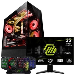 [SG-11149] SETUP GAMER R5 8400F/RX9060XT-8Go/16Go/512Go + 255F E20 + CMX-415