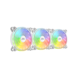 [SG-5932] FAN MARS GAMING MFXKIT, 3X12CM FAN, 10C CONTROL BOX, RF REMOTE &amp; MB CONTROL WHITE