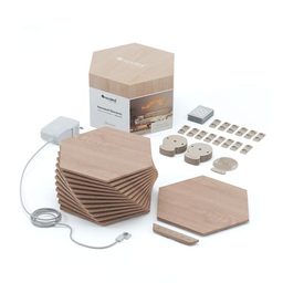 [SG-6014] LUMINAIRE NANOLEAF ELEMENTS WOOD LOOK HEXAGONS STARTER KIT - 13 PK