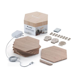 [SG-6015] LUMINAIRE NANOLEAF ELEMENTS WOOD LOOK HEXAGONS STARTER KIT 7 PACK