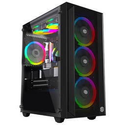 [SG-6824] BOITIER SG AIRFLOW 4 FAN FRGB NOIR