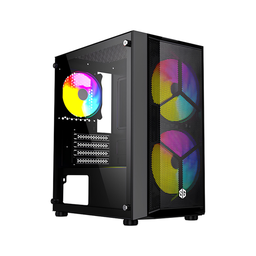 [SG-6826] BOITIER SG DUOMESH MINI 3 FAN FRGB NOIR