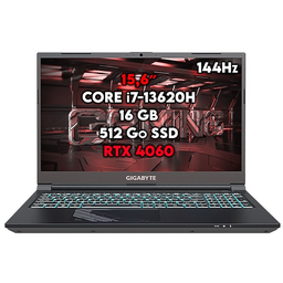 [SG-7764] PC PORTABLE GIGABYTE G5 KF5-H3FR353SD 15.6"FHD/I7-13620H/RTX4060/16Go/512Go