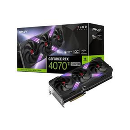 [SG-8078] CARTE GRAPHIQUE PNY GEFORCE RTX 4070 TI SUPER 16GB XLR8 GAMING VERTO (VCG4070TS16TFXX1-BLK)