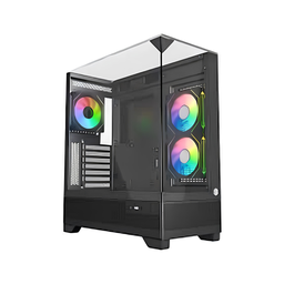 [SG-8222] BOITIER SG GLASS ULTRA 3 FAN ARGB NOIR