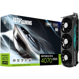 [SG-8460] CARTE GRAPHIQUE ZOTAC GAMING GEFORCE RTX 4070 SUPER TRINITY OC BLACK EDITION 12 GO GDDR6X