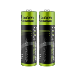 [SG-9172] PILLE GOUI RECHARGEABLE AA BATTERY (2PCS) NOIR