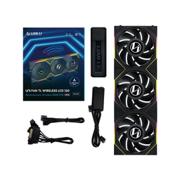[SG-9400] FAN LIAN LI UNI FAN TL LCD 120 WIRELESS RGB NOIR - PACK DE 3
