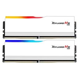 [SG-9978] RAM G.SKILL RIPJAWS M5 RGB 96GB ( 48GB X 2 ) DDR5 6000MHZ BLANC